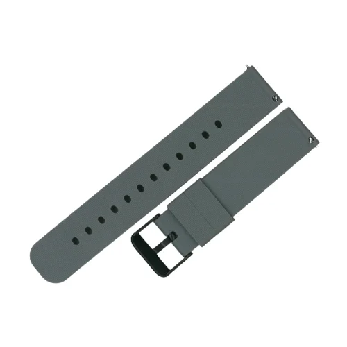 Samsung Galaxy Watch 4 (40 / 42 / 44 / 46 mm) okosóra szíj - Strap One szürke szilikon szíj (szíj szélesség: 20 mm)