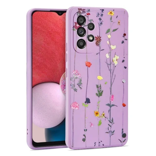 Telefontok Samsung Galaxy A53 5G - Viola virágos kert hátlap tok