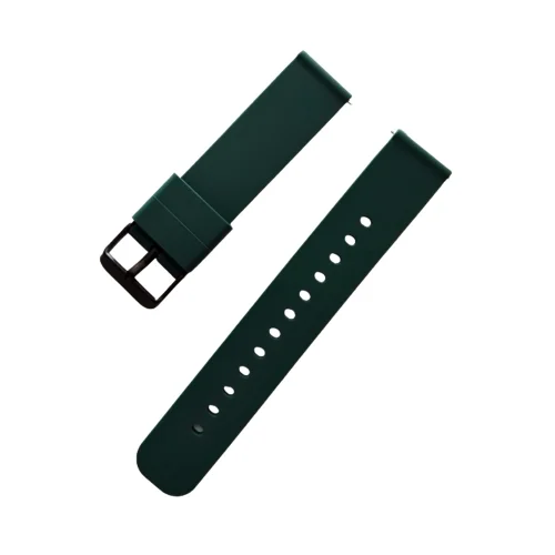 Samsung Galaxy Watch 4 (40 / 42 / 44 / 46 mm) okosóra szíj - Strap One zöld szilikon szíj (szíj szélesség: 20 mm)