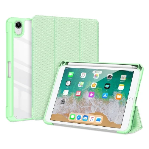 Tablettok iPad Mini 6 2021 - DUX DUCIS TOBY zöld ütésálló tok ceruza tartóval