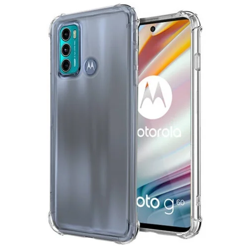 Telefontok Motorola Moto G60 - ütésálló átlátszó tok