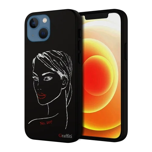 iPhone 14 Plus Telefontok - Graffiti No.207 mintás szilikon tok