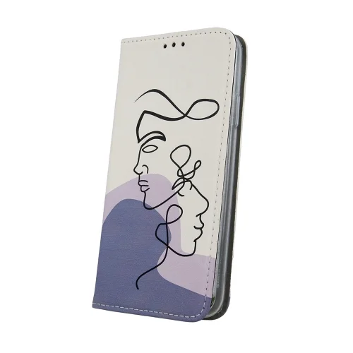 Telefontok Xiaomi Redmi 9C - Smart Trendy Girly Art 3 - mágneses szilikon keretes könyvtok