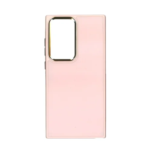 Telefontok Samsung Galaxy S23 Ultra - Satin - pink műanyag hátlap tok, szilikon kerettel