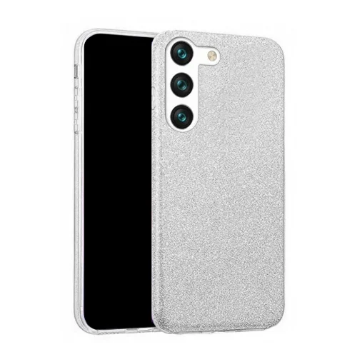 Samsung Galaxy S23 Telefontok - Ezüst Shiny tok