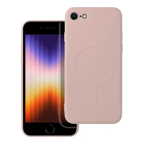 Telefontok iPhone 7 / 8 - MagSafe kompatibilis pink szilikon tok
