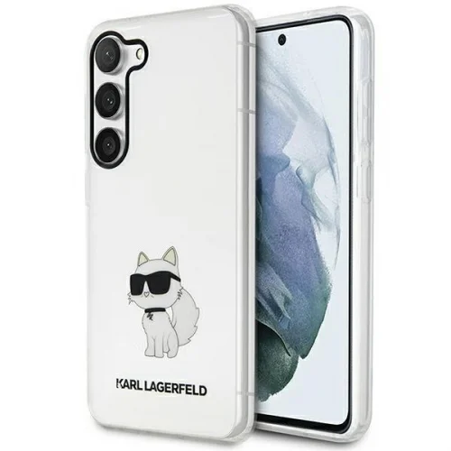 Telefontok Samsung Galaxy S23+ (S23 Plus) - Karl Lagerfeld Ikonik Choupette - átlátszó műanyag hátlap tok