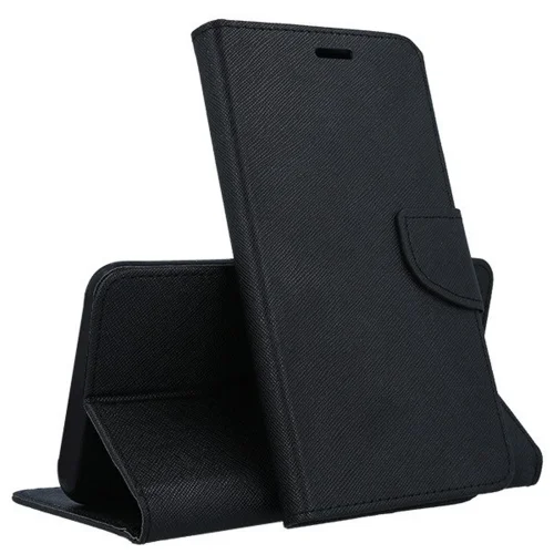 Telefontok LG K50s - Fancy fekete mágneses szilikon keretes könyvtok