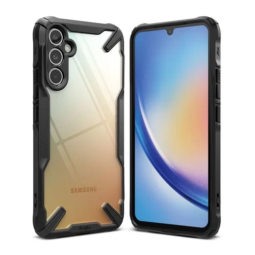 Telefontok Samsung Galaxy A34 5G - Ringke Fusion X Design fekete ütésálló tok