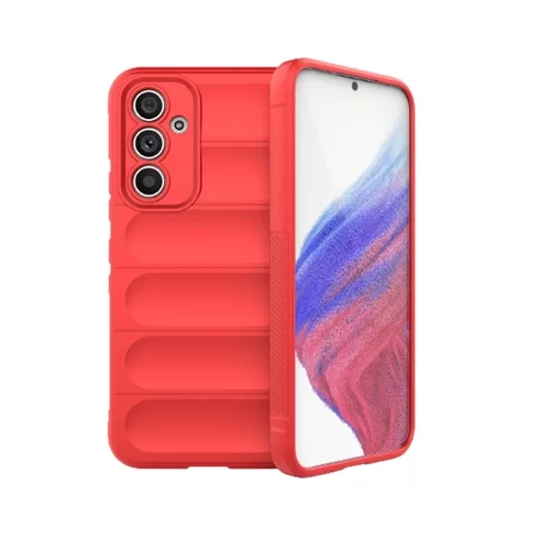 Samsung Galaxy A54 5G Telefontok - Pastel Armor - piros szilikon hátlap tok