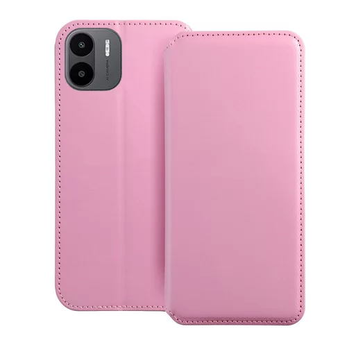 Xiaomi Redmi A2 Telefontok - Dual Pocket - pink mágneses átlátszó szilikon keretes könyvtok