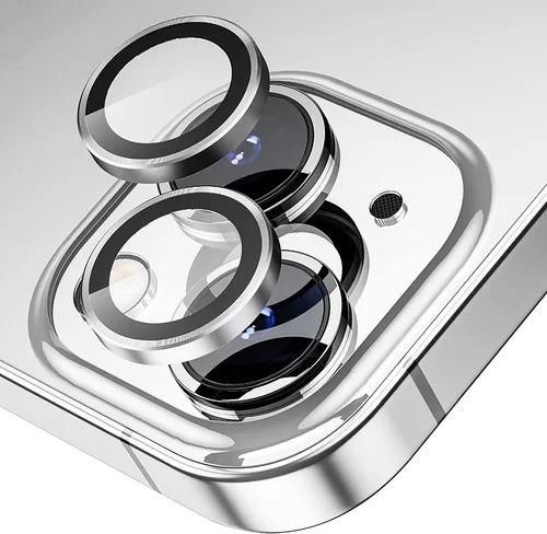 iPhone 14 Plus - Metal - üveg, kameralencse védőkeret