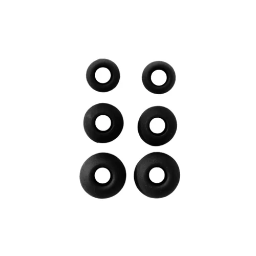 Fülhallgató gumi - 3 pár (3 méretben) szilikon, fekete