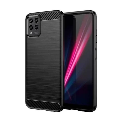T Phone Pro 5G Telefontok - Carbon Fiber fekete szilikon tok