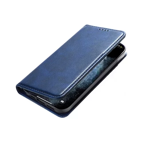 Telefontok Honor X6 - Flipcover - mágneses szilikon keretes kék könyvtok