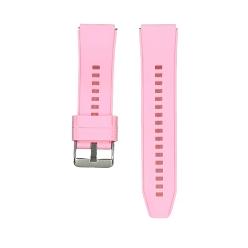 Huawei Watch 4 / Watch 4 Pro okosóra szíj - pink szilikon (22 mm) sima kialakítás