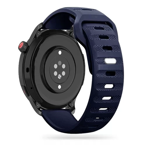 Samsung Galaxy Watch 3 (41 mm) okosóra szíj - Tech- protect IconBand Line - kék szilikon szíj (szíj szélesség: 20 mm)