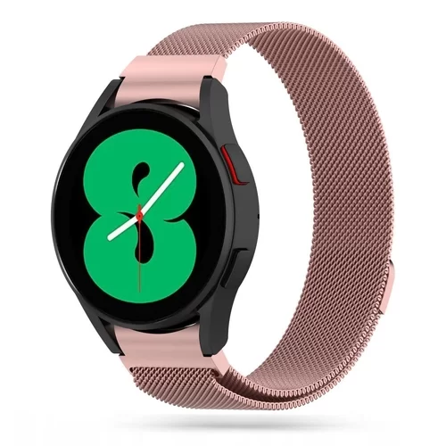 Okosóra szíj - Samsung Galaxy Watch6 / Watch6 Classic - TECH-PROTECT Milaneseband ”2” - mágneses rose gold fémszíj (20 mm szíj szélesség)
