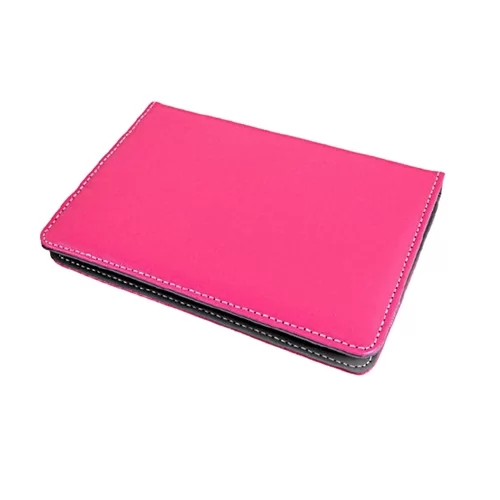 Tablettok UNIVERZÁLIS 9,0 pink elfordítható műbőr tablet tok: Huawei, Lenovo, Samsung, iPad...