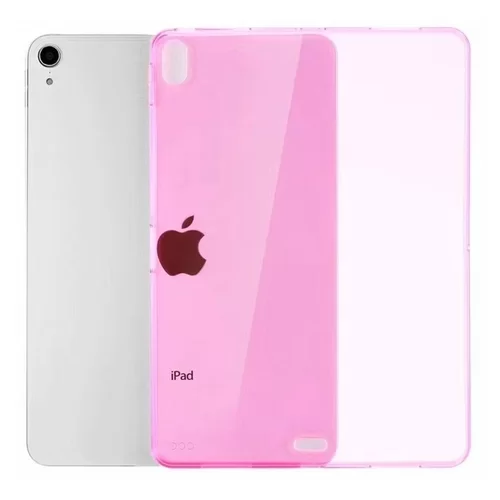Tablettok iPad Pro 11 (2018) - átlátszó pink szilikon tablet tok