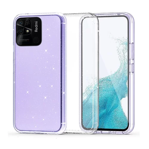 Xiaomi Redmi 12C Telefontok - Glitter - átlátszó csillámos hátlap tok