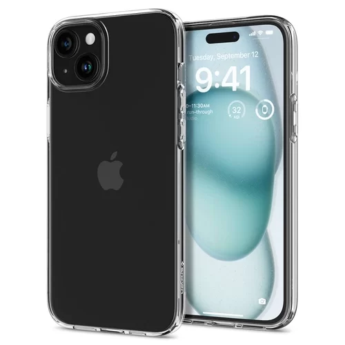 Telefontok iPhone 15 - SPIGEN Liquid Crystal Clear - átlátszó hátlap tok