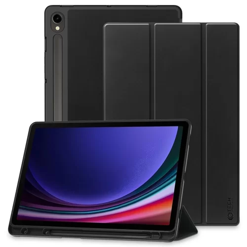 Samsung Galaxy Tab S9 FE 10,9 coll Tablettok (SM-X510, SM-X516) - fekete smart case ceruza tartóval