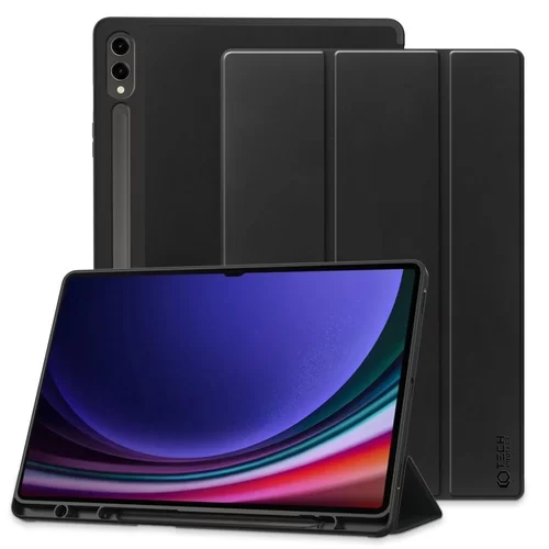 Samsung Galaxy Tab S9 FE+ 12,4 coll Tablettok (SM-X610, SM-X616) - fekete smart case ceruza tartóval