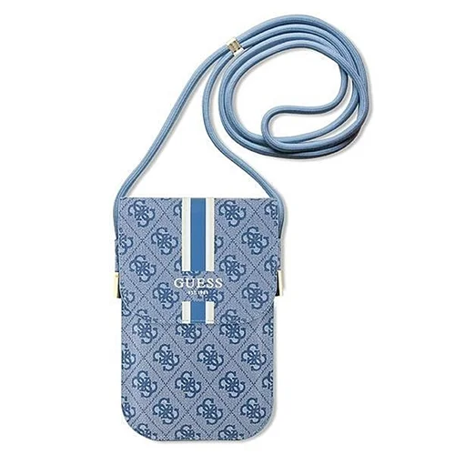 Telefontok GUESS 4G Stripes - telefontartó táska, kék