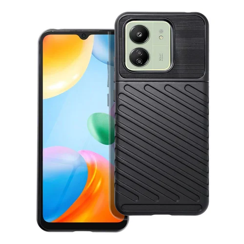 Xiaomi Poco C65 Telefontok - Thunder fekete ütésálló szilikon hátlap tok