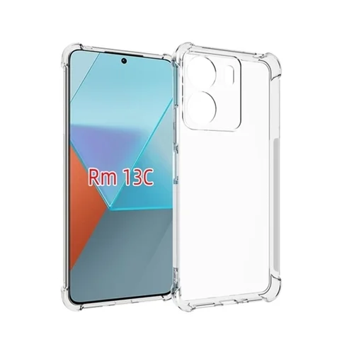 Xiaomi Poco C65 Telefontok - átlátszó ütésálló hátlap tok