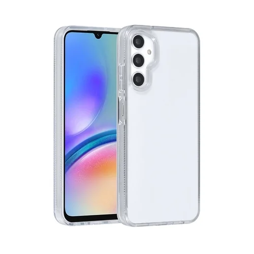 Telefontok Samsung Galaxy A05s - átlátszó hátlap tok, szilikon kerettel