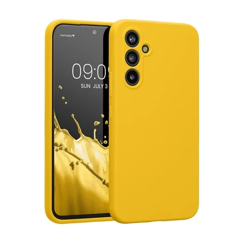 Samsung Galaxy A35 5G telefontok - sárga szilikon hátlap tok