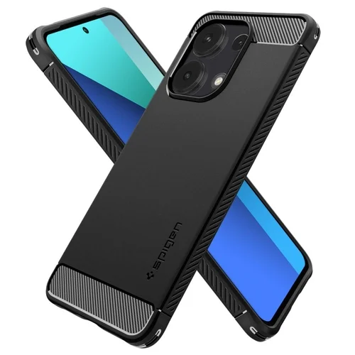 Telefontok Xiaomi Redmi Note 13 4G / LTE - SPIGEN Rugged Armor - matt fekete hátlap tok