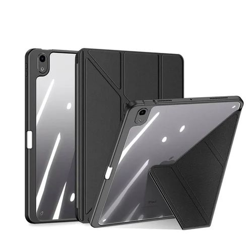 Tablettok iPad Air 6 (2024, M2, 11 coll) - DUX DUCIS Magi fekete ütésálló tok, ceruzatartóval