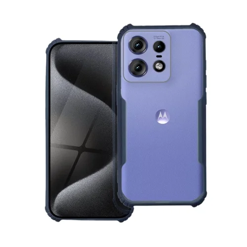 Motorola Moto Edge 50 Pro 5G telefontok - kék / átlátszó ütésálló hátlap tok