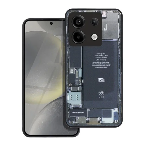 Xiaomi Poco X6 5G telefontok - Tech design2 - mintás műanyag hátlap tok, szilikon kerettel