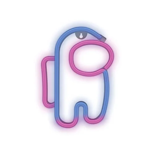 Pink/Kék Űrhajós Neon LED felirat 31 x 2 x 19 cm