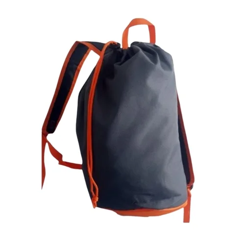 Hátizsák - Zsinóros - szürke / narancssárga hátizsák