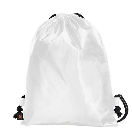 Hátizsák - Zsinóros - fehér / fekete hátizsák