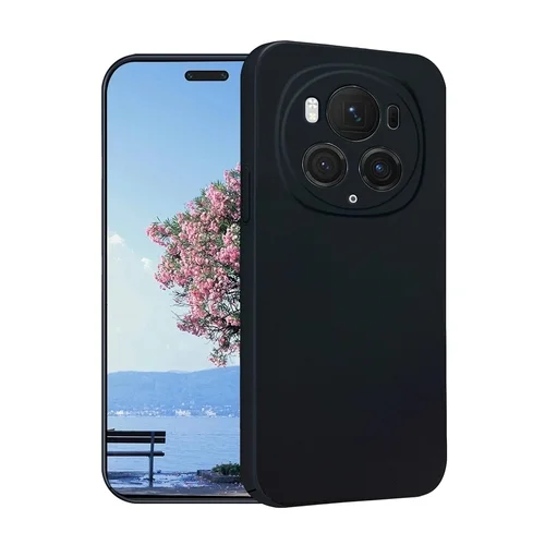 Honor Magic6 Pro telefontok - PASTEL - fekete szilikon hátlap tok