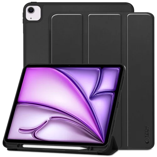 Tablettok iPad Air 13 (2024, 13 coll) - fekete smart case, ceruza tartóval