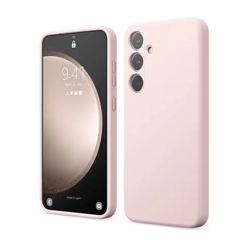 Samsung Galaxy S24+ (S24 Plus) telefontok - PASTEL - púder pink szilikon hátlap tok