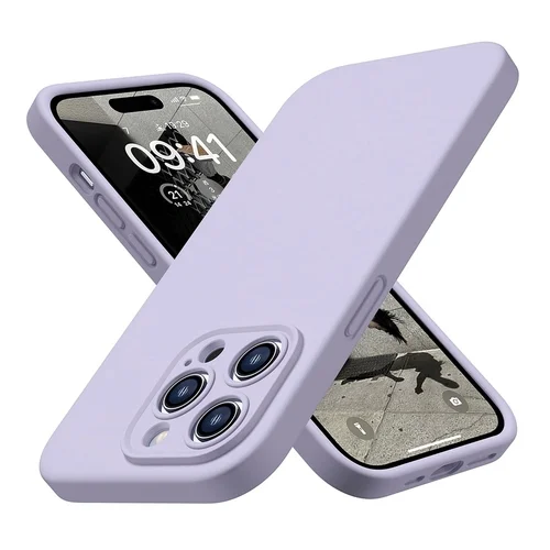 iPhone 12 Pro Max telefontok - PASTEL - liláskék szilikon hátlap tok