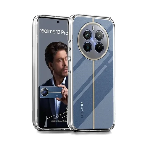 Realme 12 Pro+ 5G telefontok - átlátszó szilikon hátlap tok