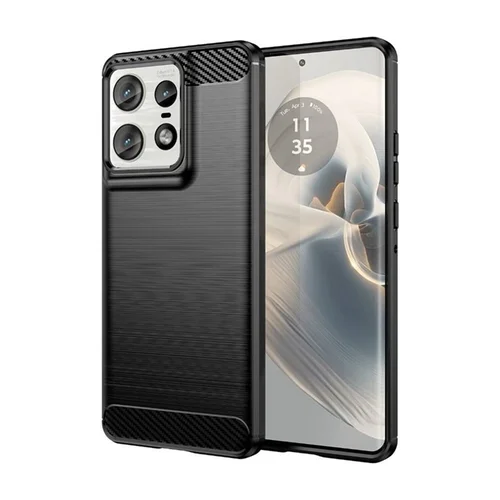 Motorola Edge 50 Pro 5G telefontok - Carbon Fiber - fekete szilikon hátlap tok ﻿