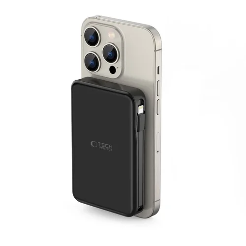 TECH-PROTECT PB31 powerbank- MagSafe kompatibilis powerbank 10000mAh, fekete