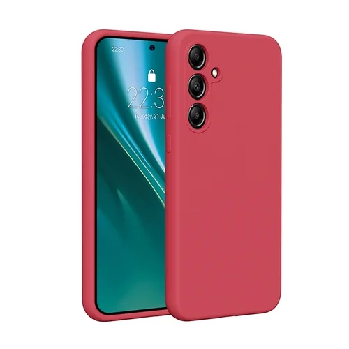 Samsung Galaxy A55 5G telefontok - Etteri - málna színű szilikon hátlap tok