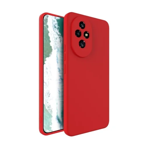 Honor 200 Pro 5G teklefontok - PASTEL - piros szilikon hátlap tok