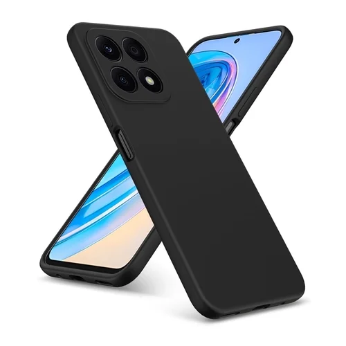 Honor X8a telefontok - PASTEL - fekete szilikon hátlap tok